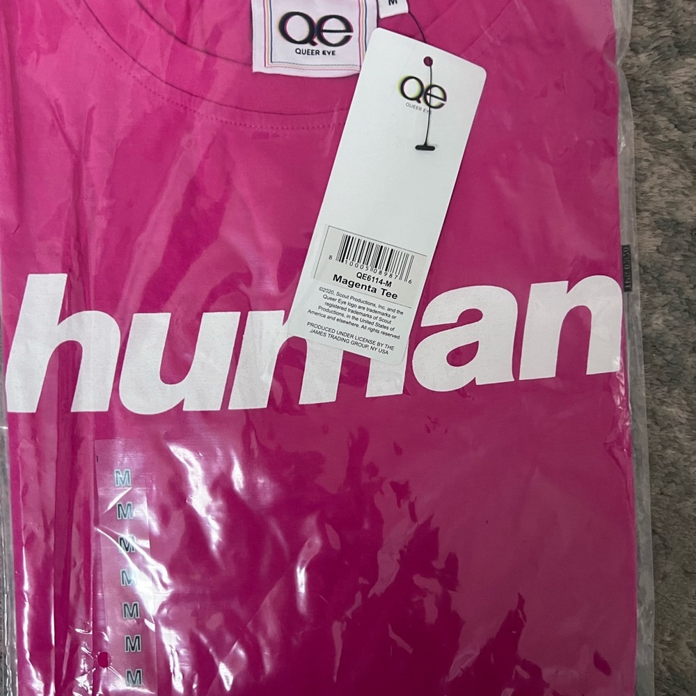 NWT | Queer Eye Pink Human Tee, size S or M